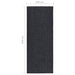 Droogloopmat 100x250 cm antracietkleurig