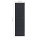 Droogloopmat 100x350 cm antracietkleurig