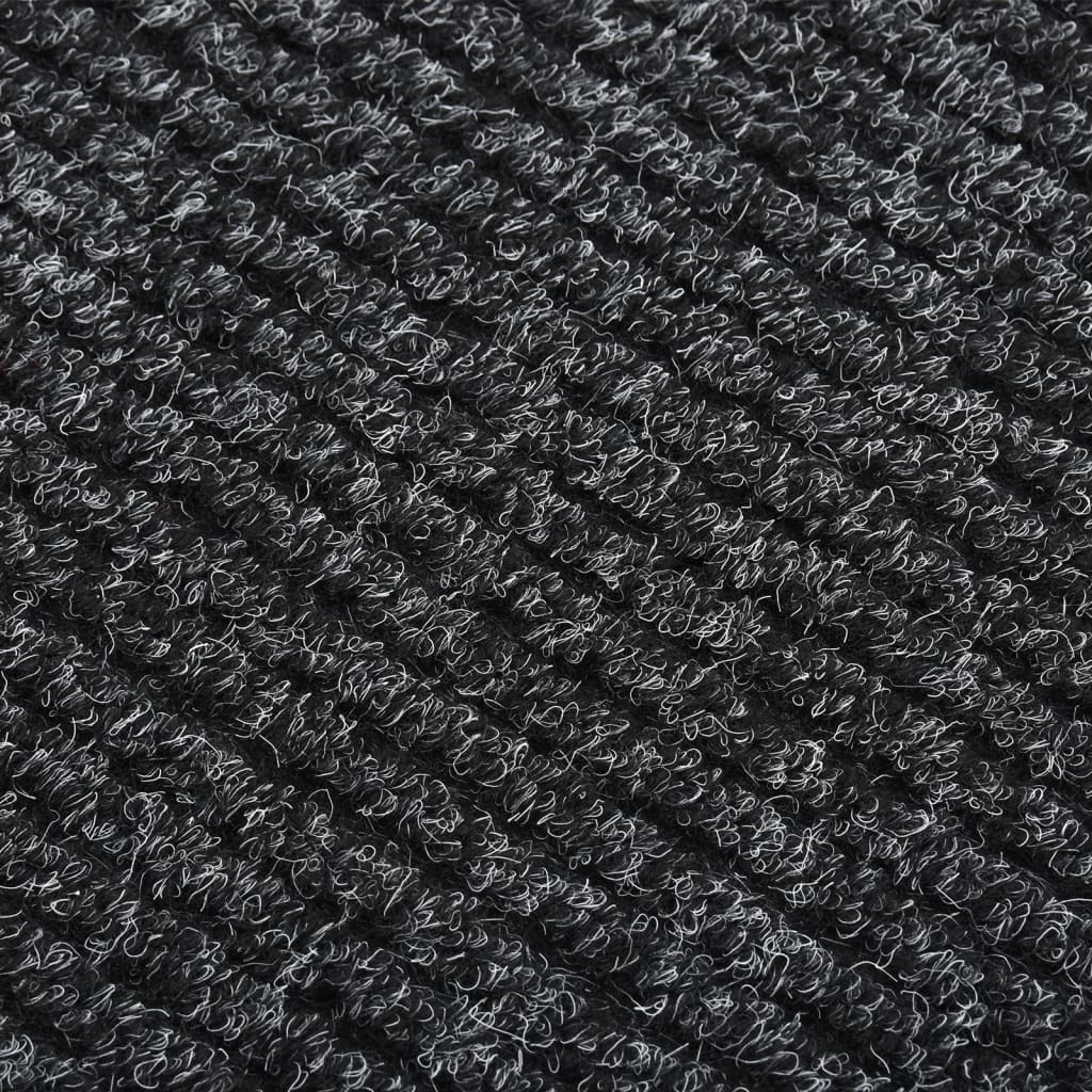 Droogloopmat 100x400 cm antracietkleurig