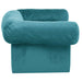 Hondenbank met opslag Turquoise 75 x 50 x 38cm Pluche