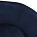 Hondenbank 67x47x36 cm pluche blauw
