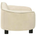 Hondenbank 67x47x36 cm pluche crèmekleurig