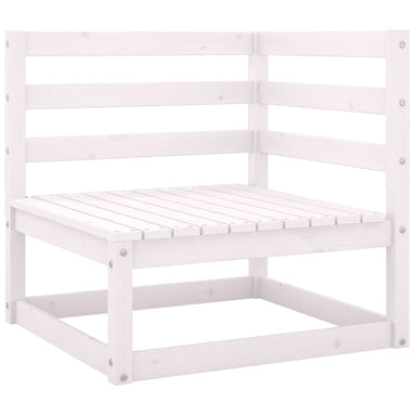 Tuinhoekbank Met Antracietkleurige Kussens Massief Grenenhout 1 Wit