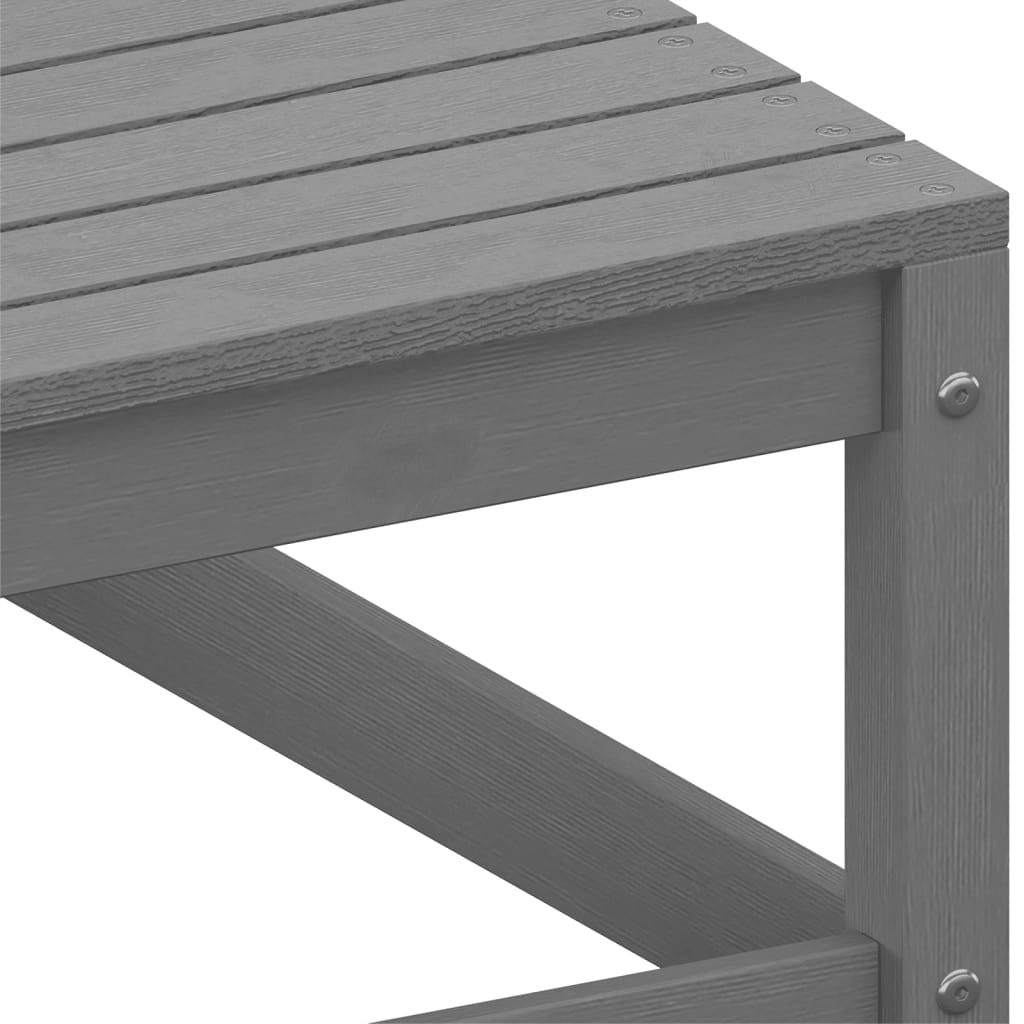 Tuinhoekbank Met Antracietkleurige Kussens Massief Grenenhout 1 Grijs