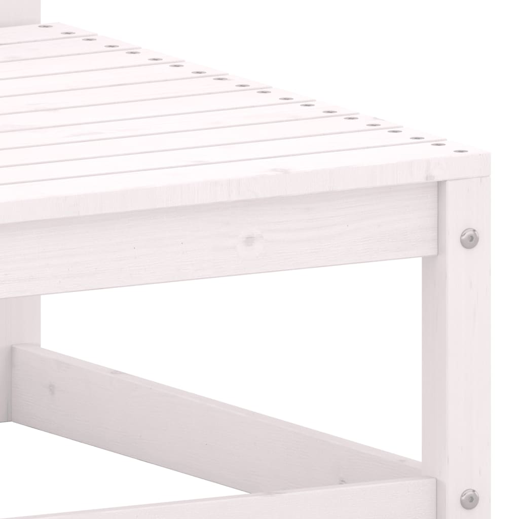 Tuinmiddenbank Met Antracietkleurige Kussens Grenenhout Wit 1