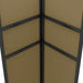 Prieel met dubbel dak en LED-lichtslinger 3x3x2,7 m taupe
