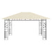 Prieel met klamboe LED-lichtslinger 180 g/m² 4x3x2,73 m crème