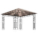 Prieel met klamboe en LED-lichtslinger 3x3x2,73 m taupe