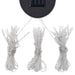 Prieel met klamboe en LED-lichtslinger 3x3x2,73 m taupe