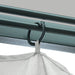 Prieel met gordijn en LED-lichtslinger 4x3 m aluminium crème