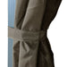 Prieel met gordijn en LED-lichtslinger 4x3 m aluminium taupe