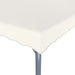 Prieel met LED-lichtslinger 300x300 cm aluminium crèmekleurig