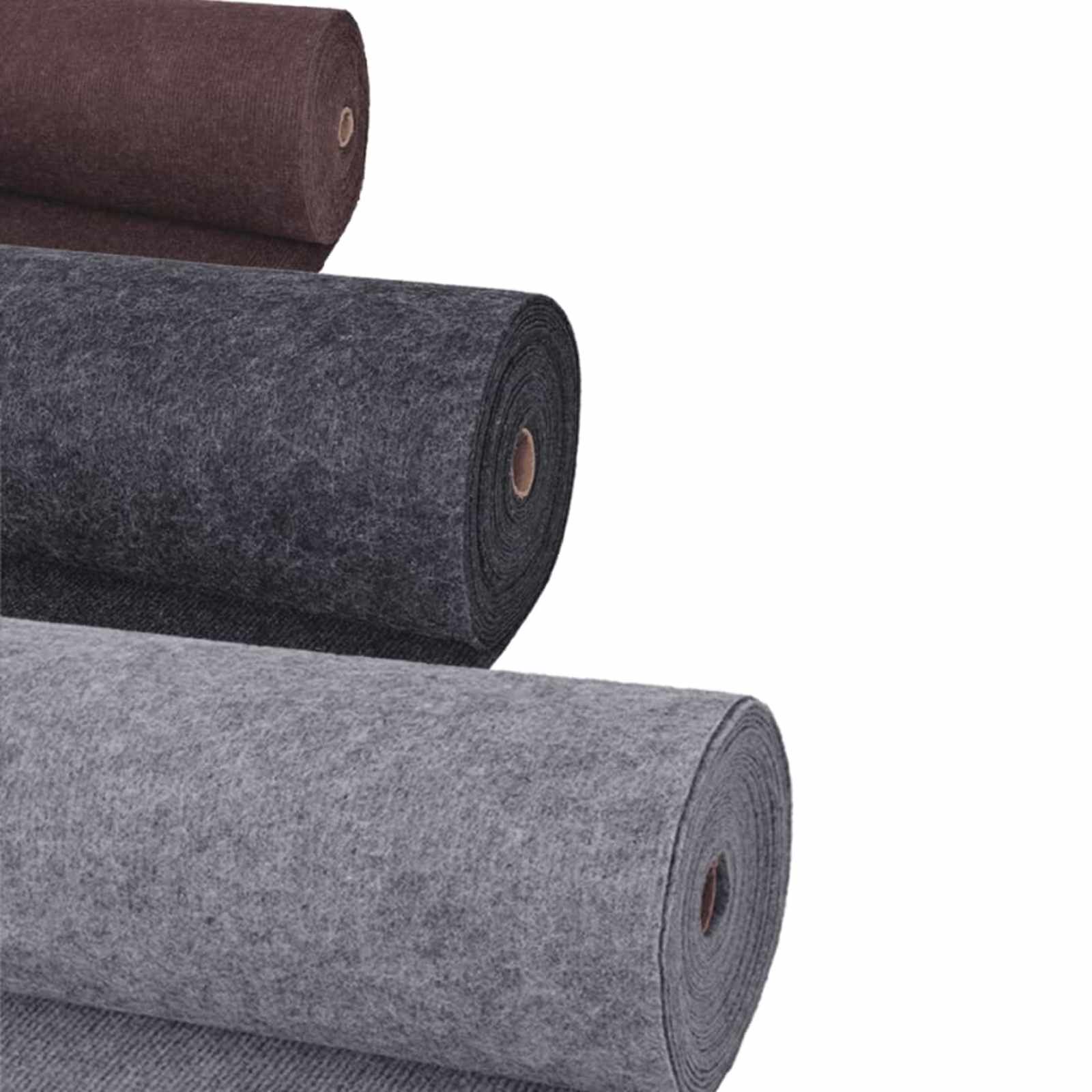 Tapijt Grijs 1,2 x 20 m Polyester