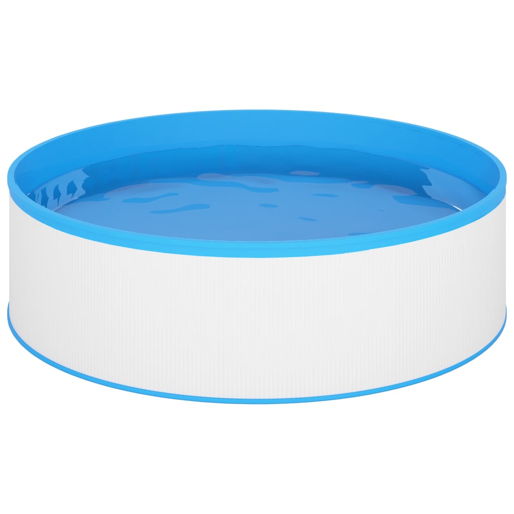 Splasher pool met hangende skimmer en pomp 350x90 cm wit