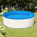 Splasher pool met hangende skimmer en pomp 350x90 cm wit
