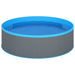 Splasher pool met hangende skimmer en pomp 350x90 cm grijs
