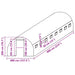 Kashoes vervangend (32 m²) 400x800x200 cm groen