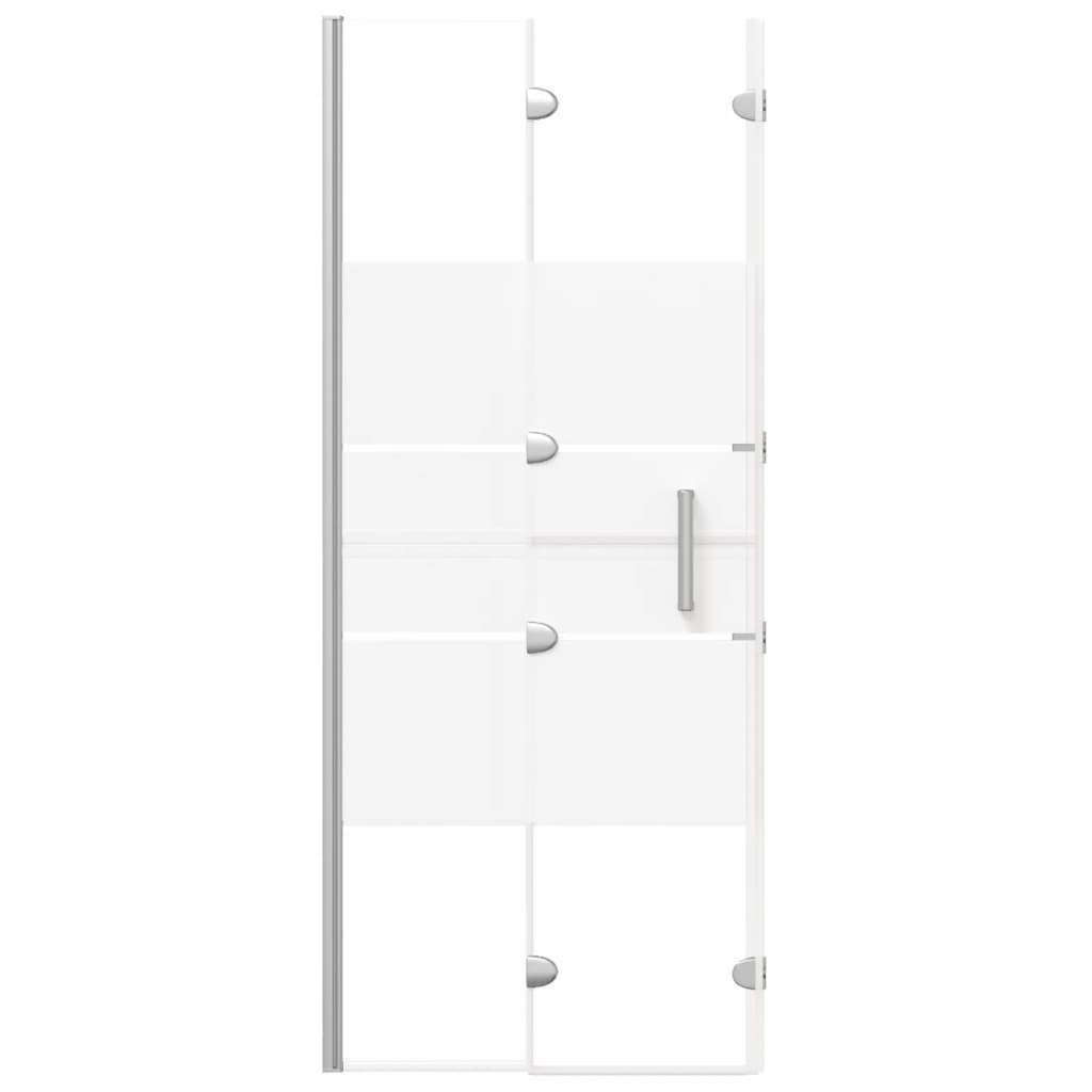 Douchewand inklapbaar 120x140 cm ESG wit