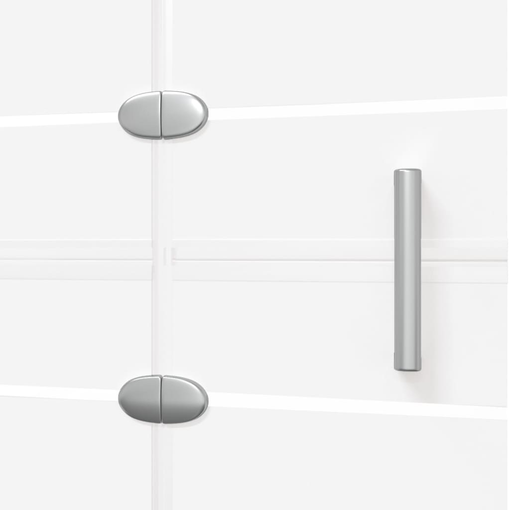 Douchewand inklapbaar 120x140 cm ESG wit