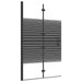 Douchewand inklapbaar 80x140 cm zwart