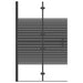 Douchewand inklapbaar 80x140 cm zwart