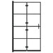 Douchewand inklapbaar 80x140 cm zwart