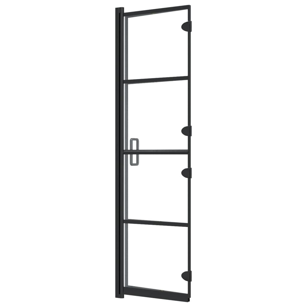 Douchewand inklapbaar 80x140 cm zwart