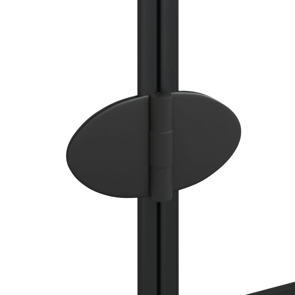 Douchewand inklapbaar 80x140 cm zwart