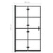 Douchewand inklapbaar 80x140 cm zwart
