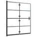 Douchewand inklapbaar 120x140 cm ESG zwart