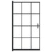 Douchewand 80x140 cm ESG zwart