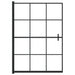 Douchewand 100x140 cm ESG zwart