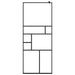 Inloopdouchewand 80x195 cm ESG-glas transparant en zwart
