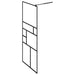 Inloopdouchewand 80x195 cm ESG-glas transparant en zwart