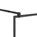 Inloopdouchewand 80x195 cm ESG-glas transparant en zwart
