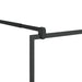 Inloopdouchewand 115x195 cm ESG-glas transparant en zwart