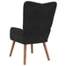 Relaxstoel fluweel zwart