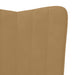 Relaxstoel fluweel bruin