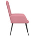 Relaxstoel fluweel roze