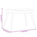Relaxstoel met voetenbank fluweel roze