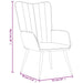 Relaxstoel met voetenbank fluweel roze