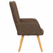 Relaxstoel stof bruin