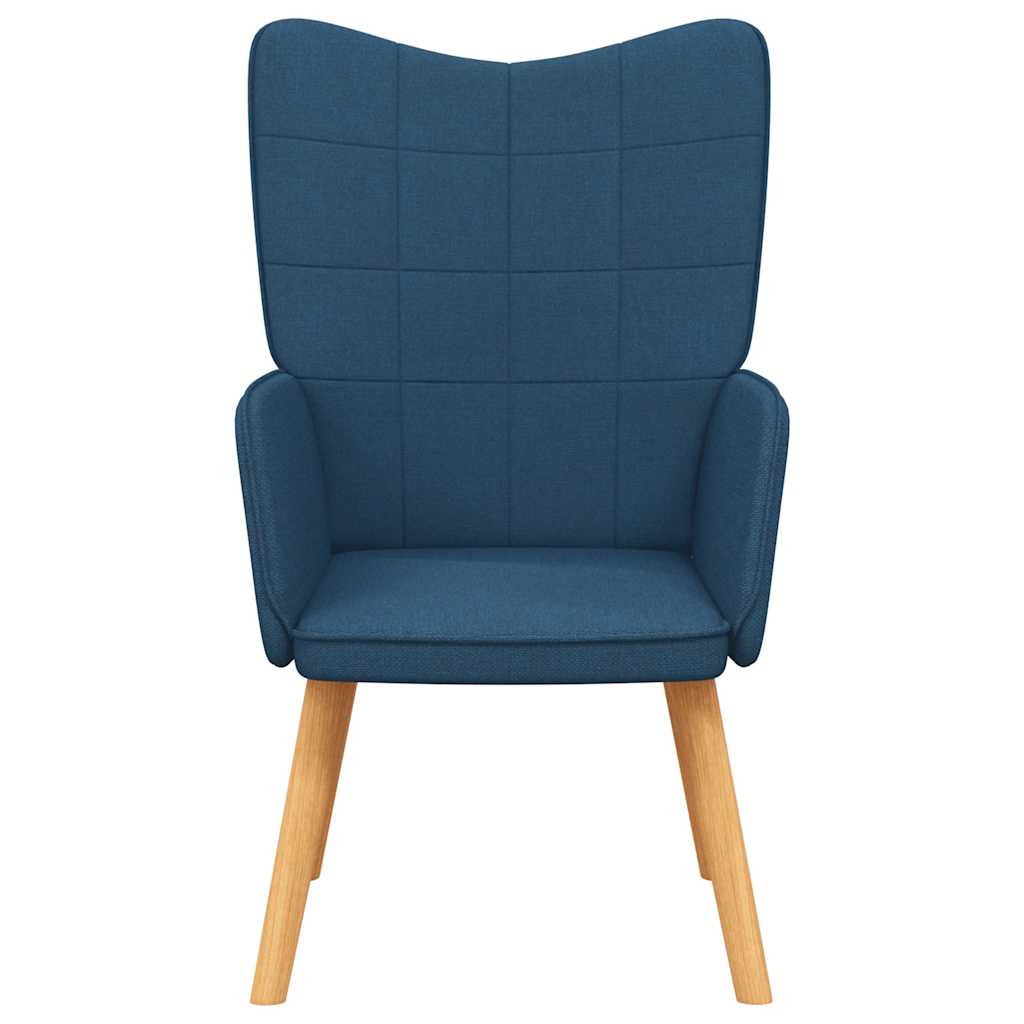 Relaxstoel stof blauw