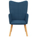 Relaxstoel stof blauw