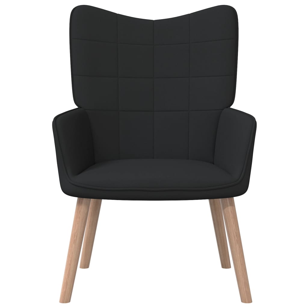 Relaxstoel stof zwart