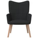 Relaxstoel stof zwart