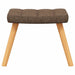 Relaxstoel met voetenbank stof bruin