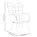 Relaxstoel met voetenbank stof groen