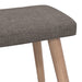 Relaxstoel met voetenbank stof taupe