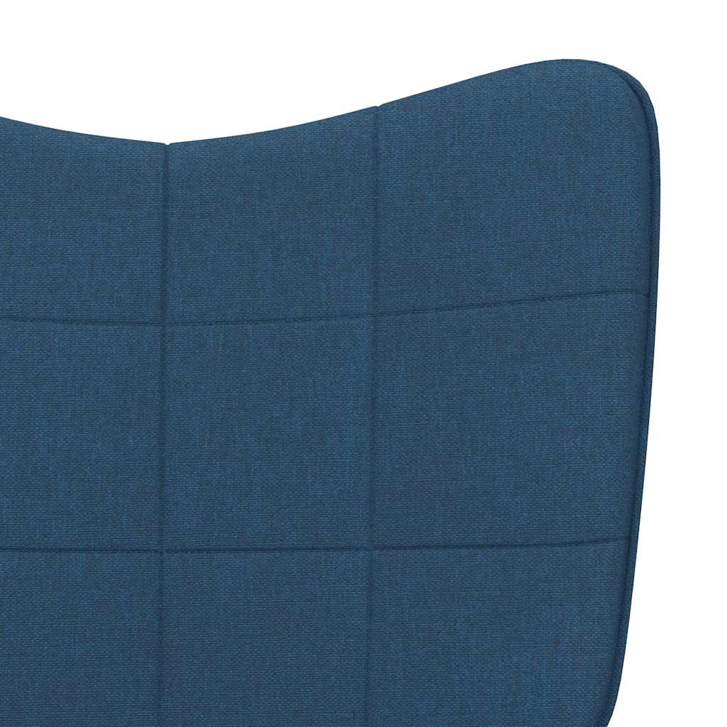 Relaxstoel stof blauw